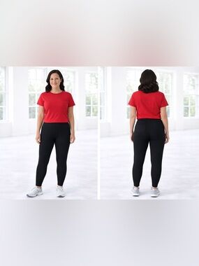 Westbound Black High-Rise Leggings size 2X NWT